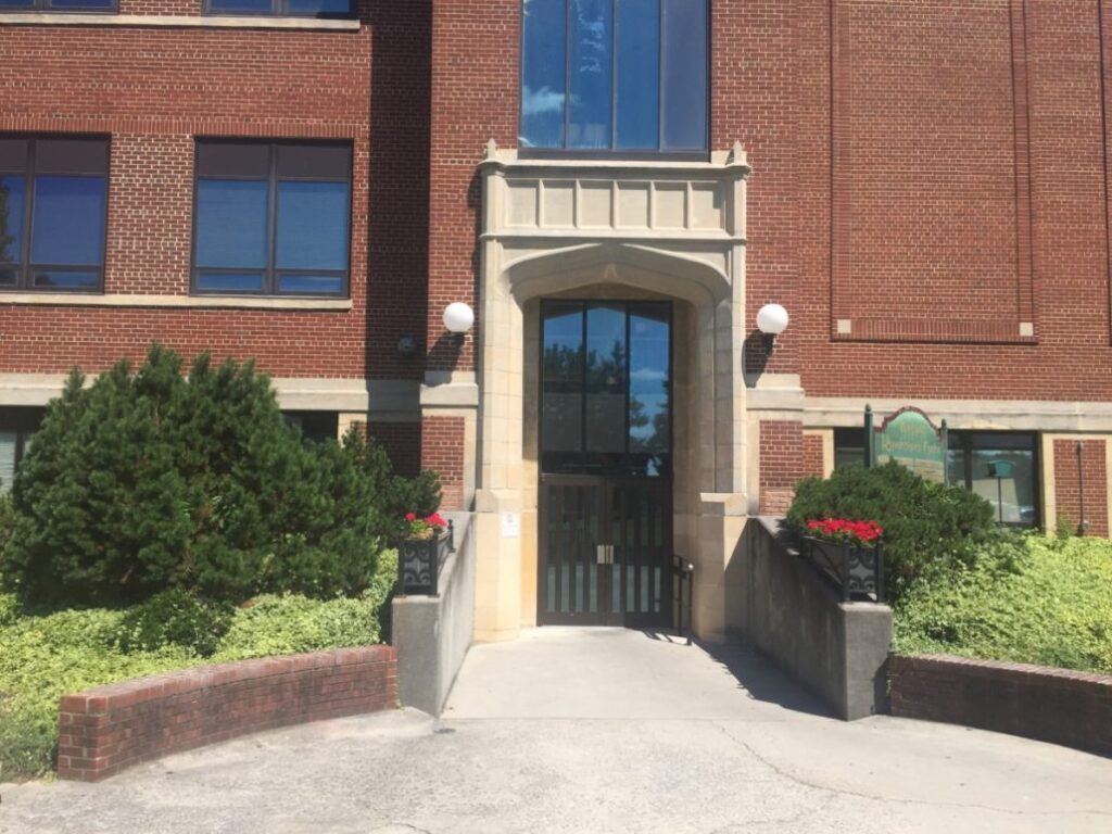 Senior Center Building Entrance
