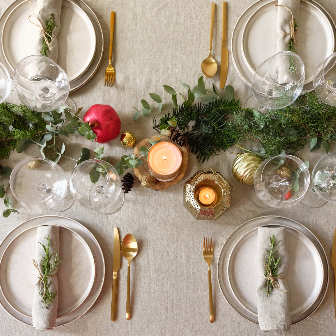christmas lunch table