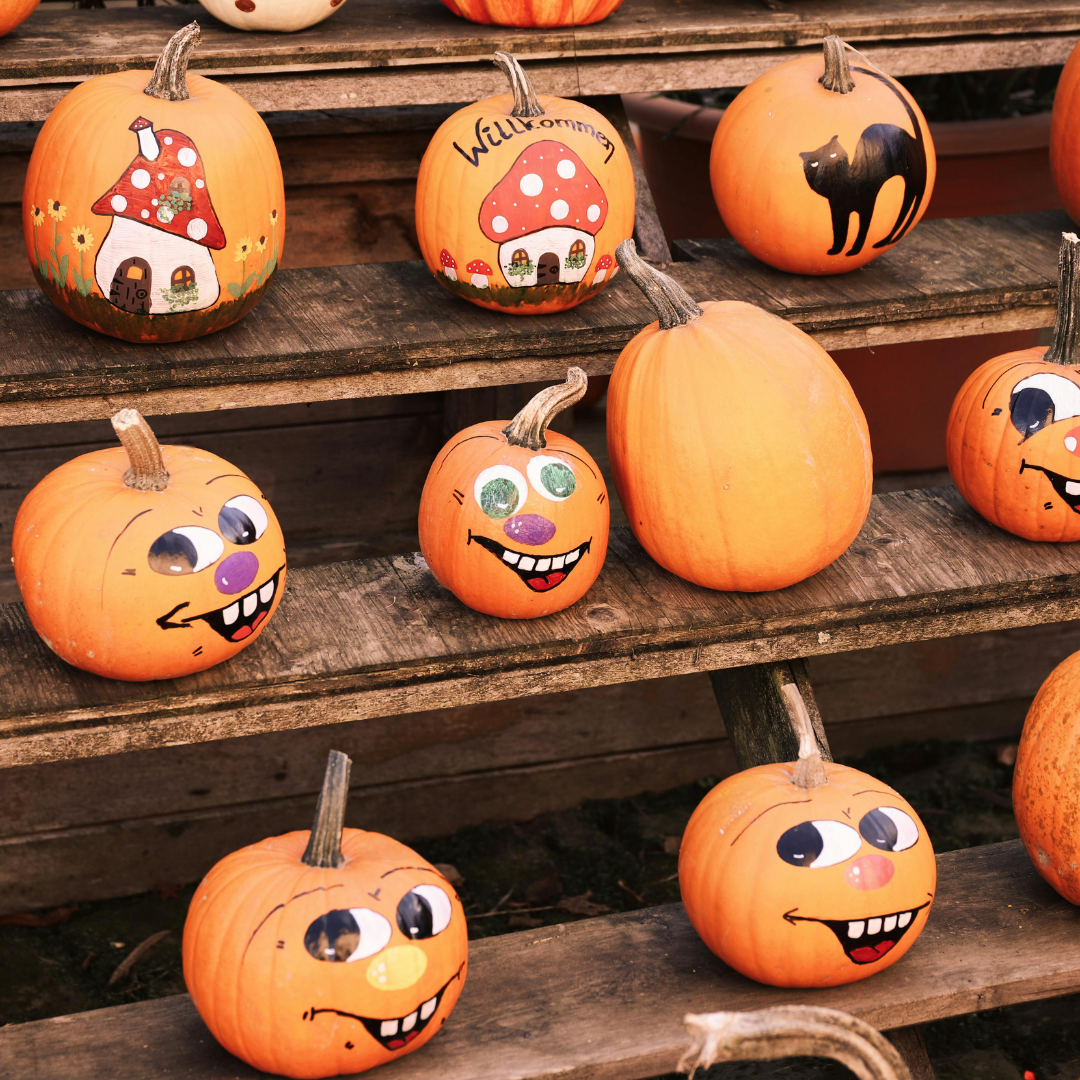 Painted pumpkins